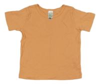 Oranžové rebrované tričko Alana