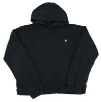 Černá mikina s nášivkou a kapucí Lyle&Scott