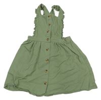 Zelené rifľové prepínaci šaty s volánikmi River Island
