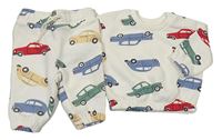 2set - Smotanová mikina s auty + tepláky Primark