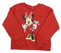 Červená mikina s Minnie Primark