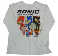 Bílé triko se Sonicem H&M