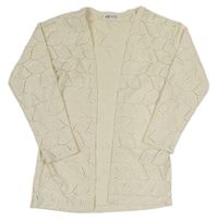 Smotanový perforovaný ľahký cardigan H&M