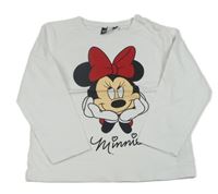 Bílé triko s Minne Disney