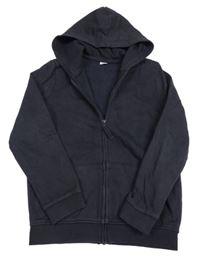 Tmavomodrá prepínaci mikina s kapucňou Tu