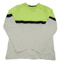 Bielo-neónové tričko C&A