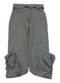 Tmavosivé melírované športové legíny Yigga