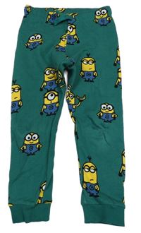 Tmavozelené tepláky s Mimoni H&M