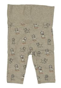 Béžové tepláky s kočkami C&A