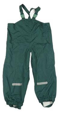 Zelené šusťákové laclové kalhoty Impidimpi