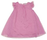 Ružové trblietavé tylové šaty Kiki&Koko