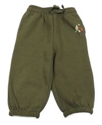 Tmavozelené tepláky s medvědem dunnes