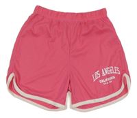 Ružové kraťasy s nápisom shein