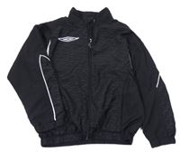 Černá šusťáková sportovní bunda s logem Umbro