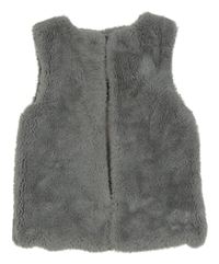 Sivá kožušinová podšitá vesta Primark