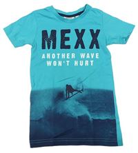 Modrozelené tričko so surferom Mexx