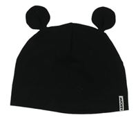 Čierna bavlnená čapica s oušky - Mickey H&M