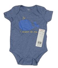 Modré body s velrybou F&F