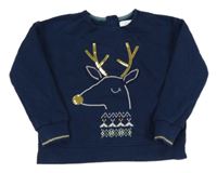 Tmavomodrá mikina so sobom M&S