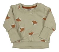 Béžová mikina s lišáky Primark