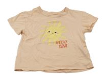 Svetloružové tričko so sluncem H&M