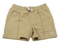 Béžovo-biele pruhované teplákové kraťasy River Island