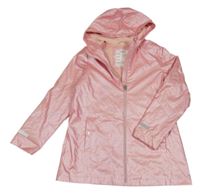 Růžová voděodolná podzimní bunda s kapucí M&S
