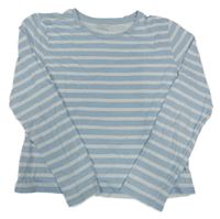 Světlemodro-biele pruhované tričko Primark