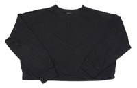 Černá crop mikina New Look