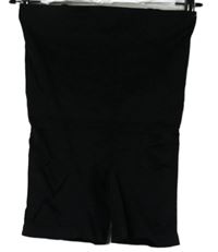 Dámské černé stahovací nohavičkové kalhotky s pásem 