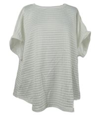 Dámske biele kockované tričko