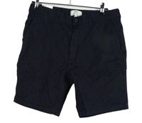 Nové - Pánské tmavomodré proužkované kraťasy M&S vel. 34