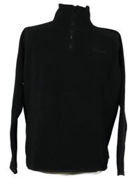 Pánska čierna fleecová mikina s rolákom Chiemsee