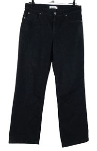 Dámské tmavomodré široké rifle Hessnatur