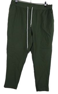 Dámské khaki teplákové kalhoty 