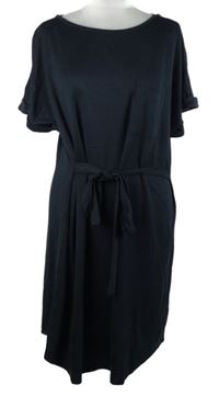 Dámské černé šaty s páskem F&F