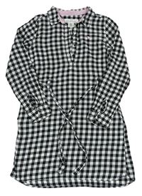 Čierno-biele kockované šaty H&M