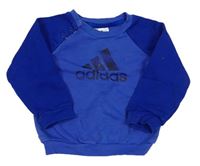 Modrá mikina s logom Adidas