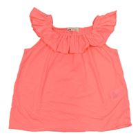 Neónově ružový top s volánikom H&M