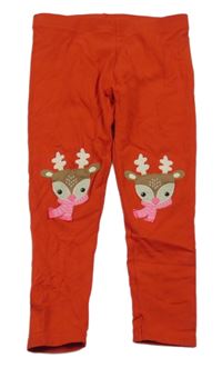 Červené legíny so sobmi Next