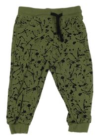 Khaki tepláky s fľakmi F&F