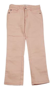 Svetloružové plátenné nohavice Pep&Co