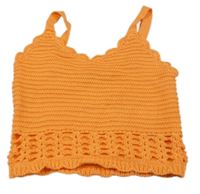 ORanžový pletený crop top Matalan