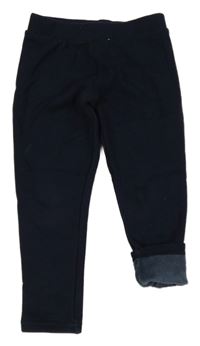 Tmavomodré zateplené legíny Primark