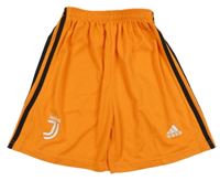 Oranžovo-černé sportovní kraťasy JUVENTUS Adidas