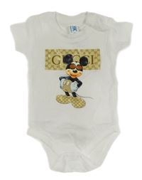 Bílé body s Mickey Mousem 