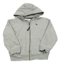 Svetlosivá prepínaci mikina s kapuci Next