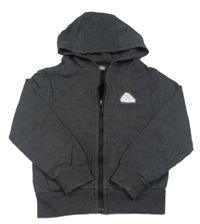 Tmavosivá prepínaci mikina s potiskem akapucí