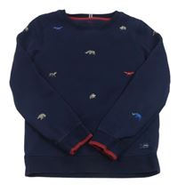 Tmavomodrá mikina so zvieratkami Joules