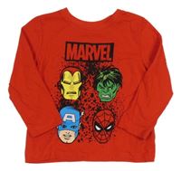 Červené triko s Avengers Marvel